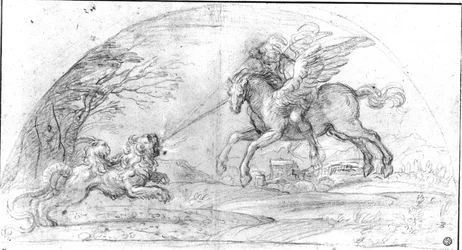 Bellerophon Fights the Chimaera